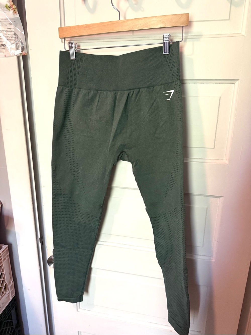 Gymshark Vital Seamless 2.0 Leggings, Dark Green Marl, XL